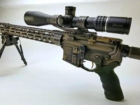 Burris XTR II riflescope mounted on a rifle