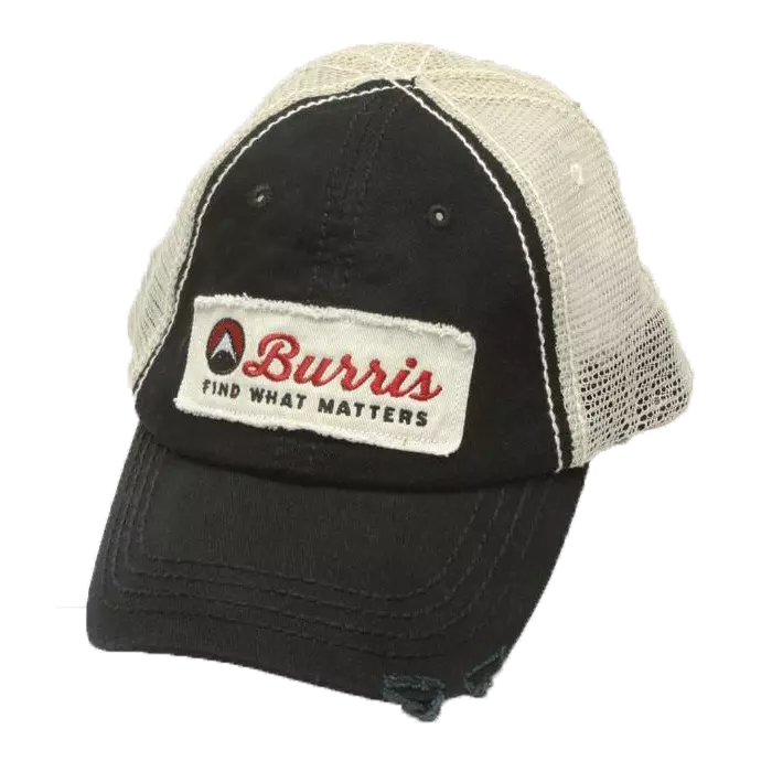 Trucker hat with Burris logo