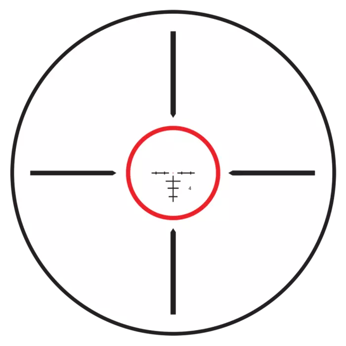 Ballistic Circle Dot Reticle