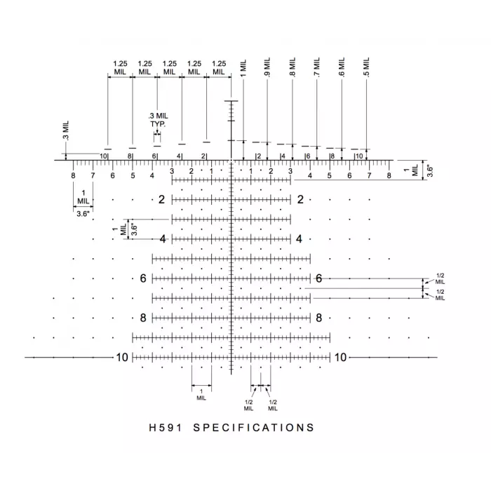 Horus H591 Subtension Reticle